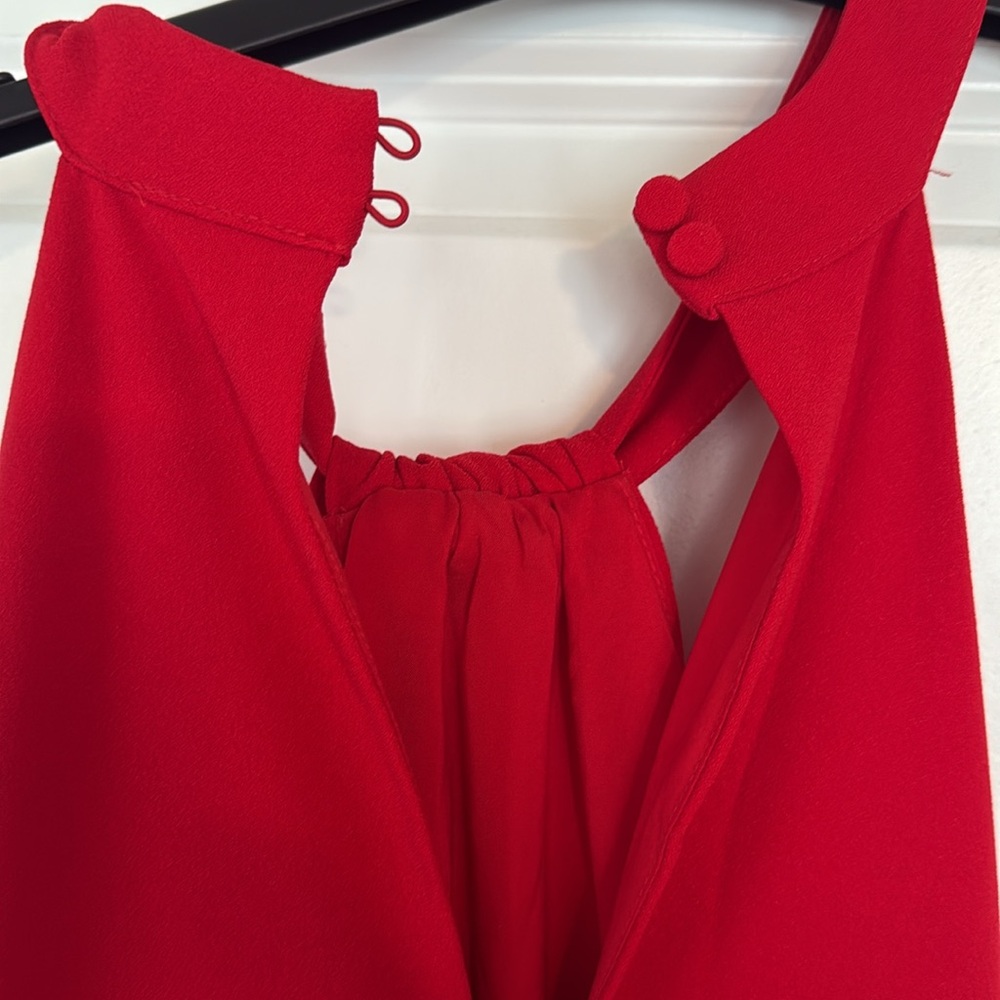 Size 14 Red Halter Jumpsuit - Picture 8 of 12